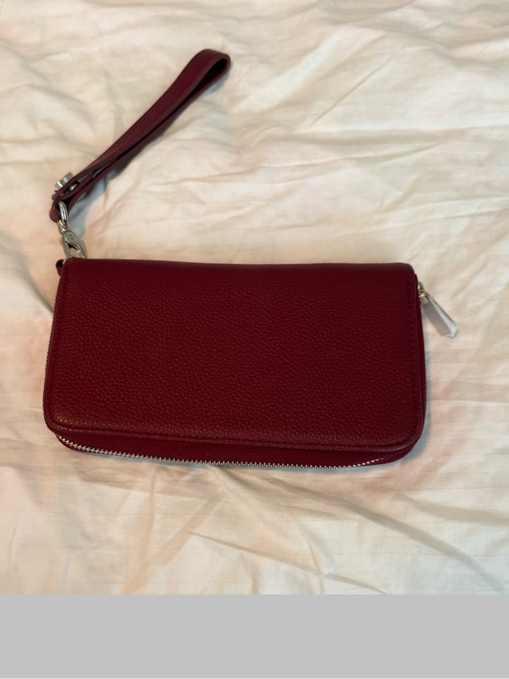 Thirty One All About The Benjamins Deep Merlot Wallet BONUS wristlet strap  NWT